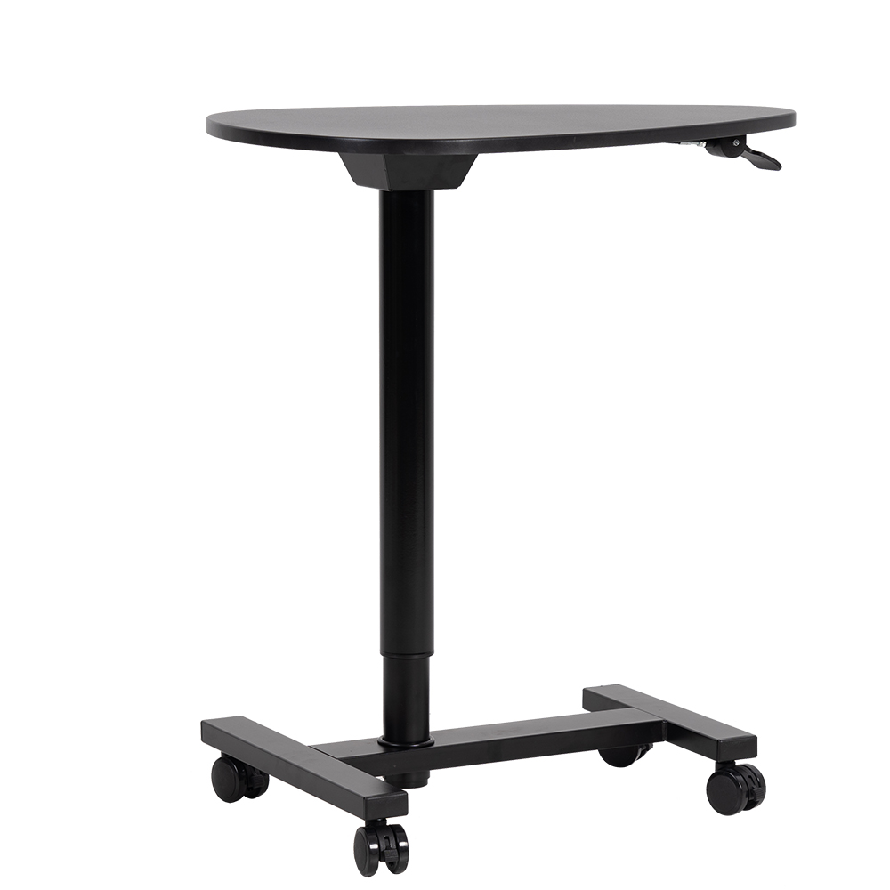 Gas Spring Desk Height Adjustable with Drop Shape Desktop
